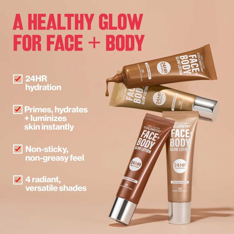Revlon ColorStay&trade; Face & Body Glow Lotion image number 3